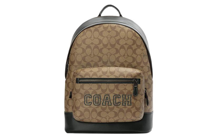 

COACH Кожаный рюкзак мужской большой хаки и зеленый