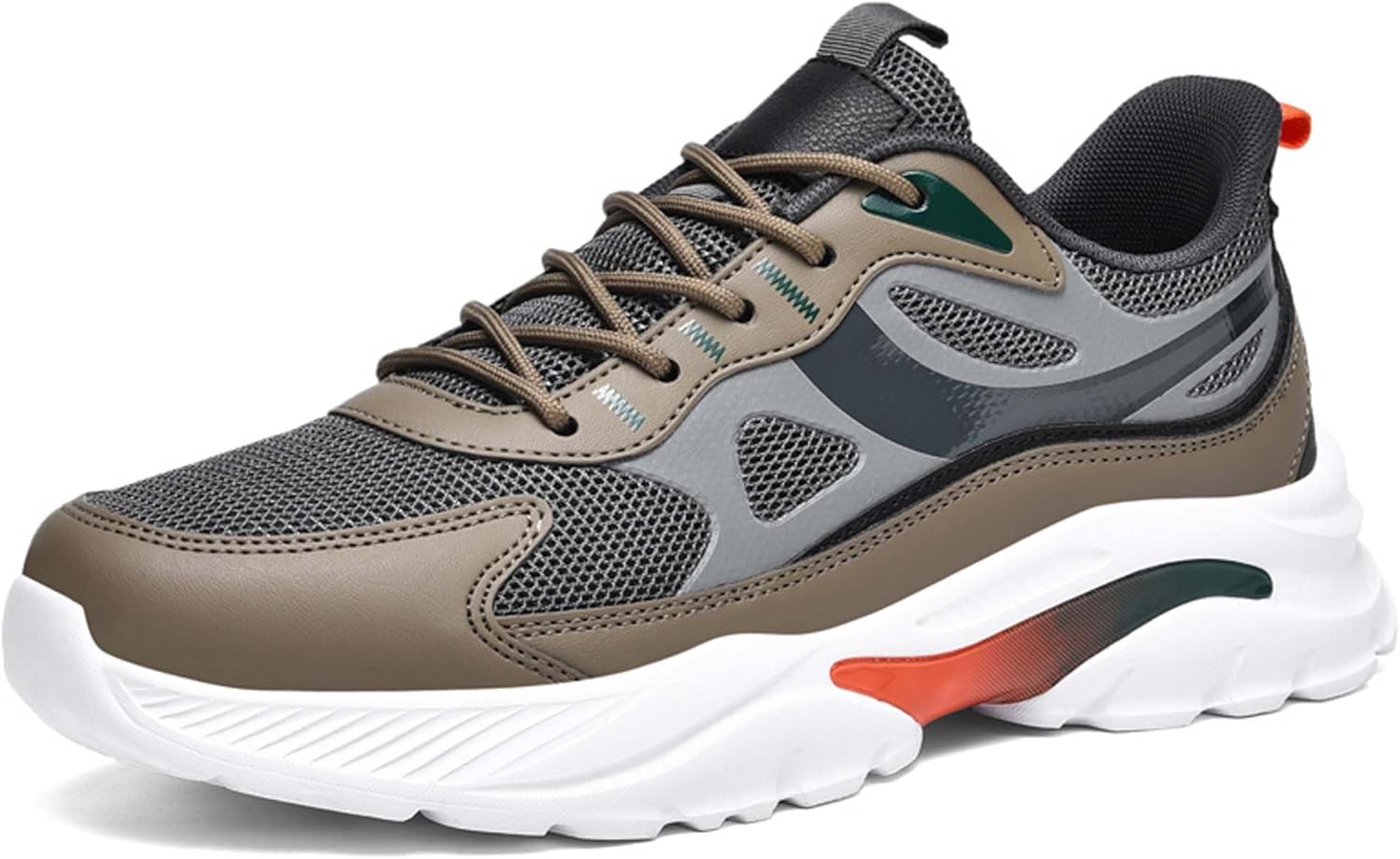 

Мужские модные баскетбольные кроссовки с дышащей сеткой, уличные, с противоскользящей амортизацией, для тренировок и бега, легкие повседневные кроссовки для прогулок, размеры US 6-15 Dzbajrqm, хаки