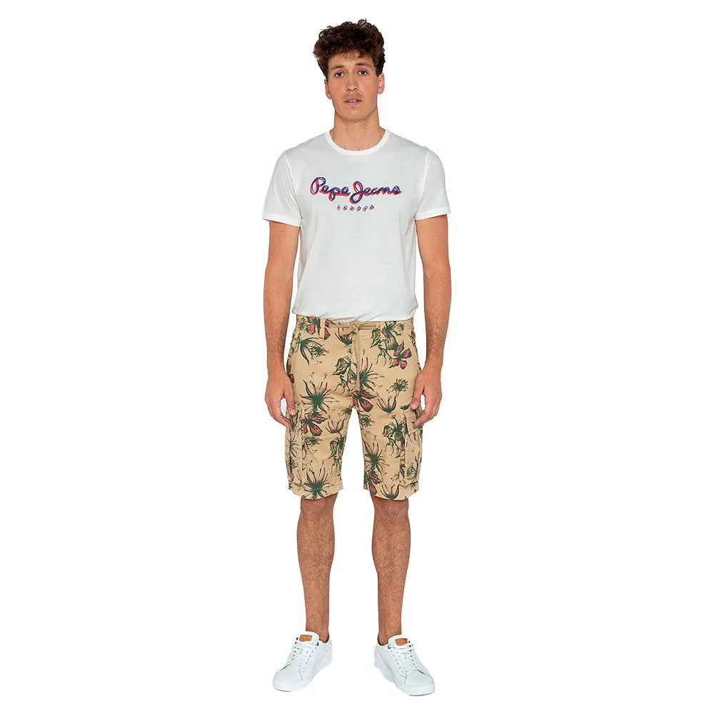 

Шорты Pepe Jeans Major Printed, бежевый