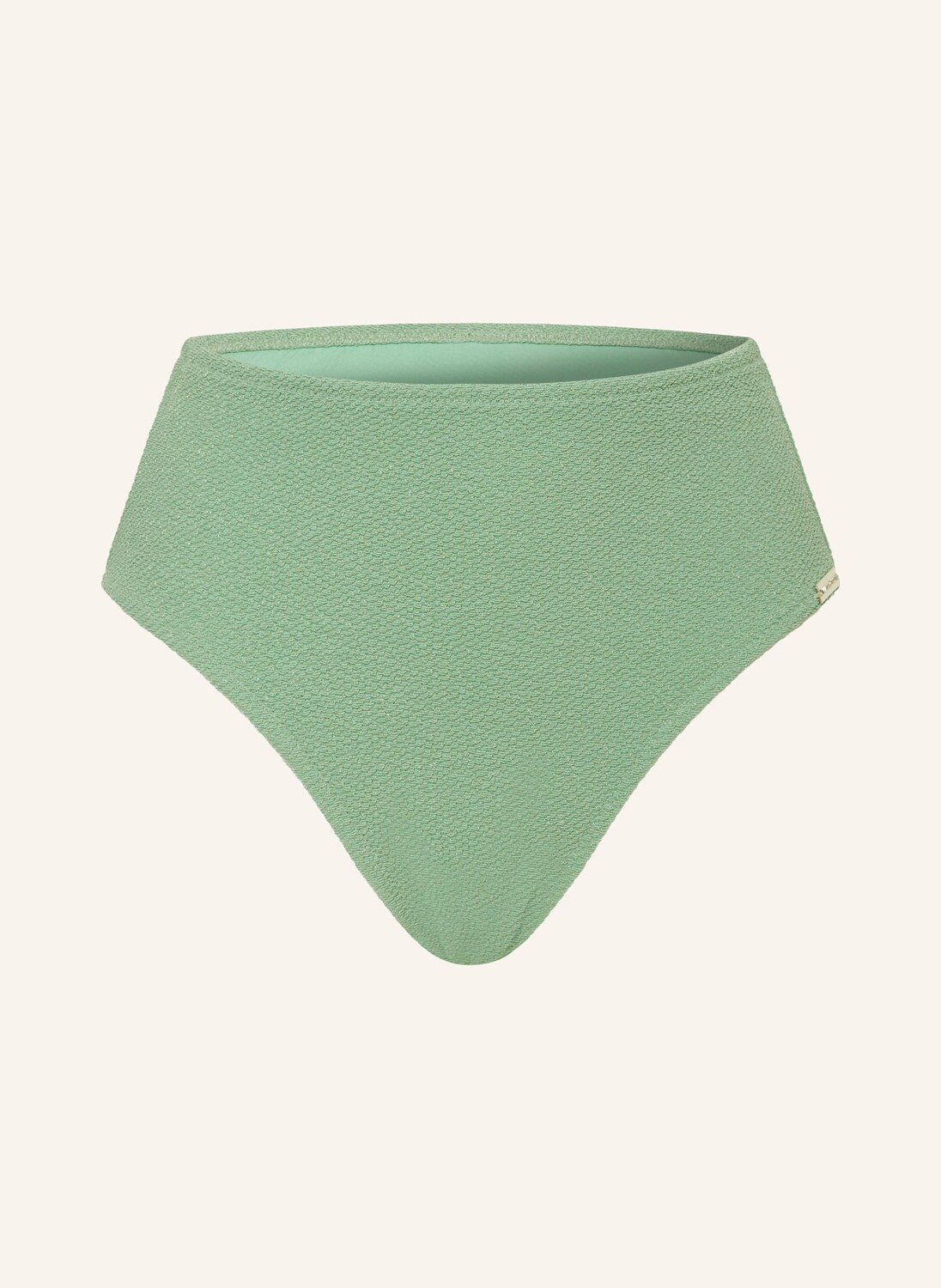 

Плавки бикини с завышенной талией swim sparkle из блестящей пряжи watercult, светло-зеленый