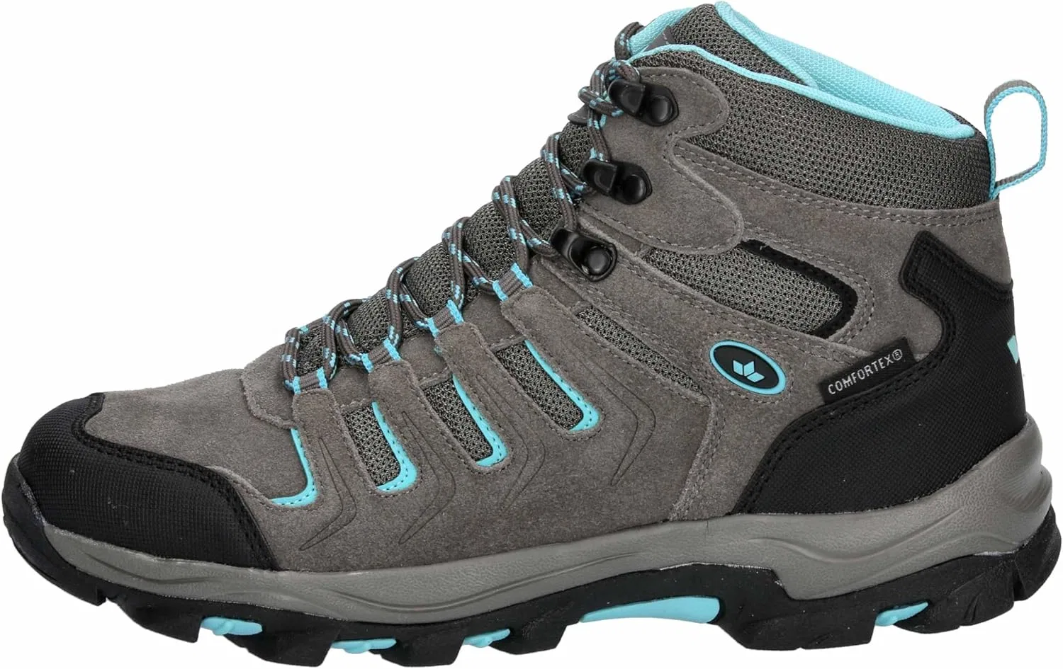 Трекинговые ботинки Lico Unisex Manaslu High Trekking Boots, Grey, Black, Turquoise — фото 2