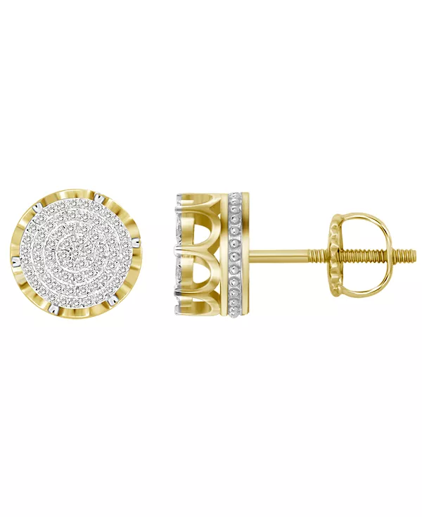 

Мужские серьги с бриллиантами (1/3 карата) из 10-каратного желтого золота Macy'S, yellow