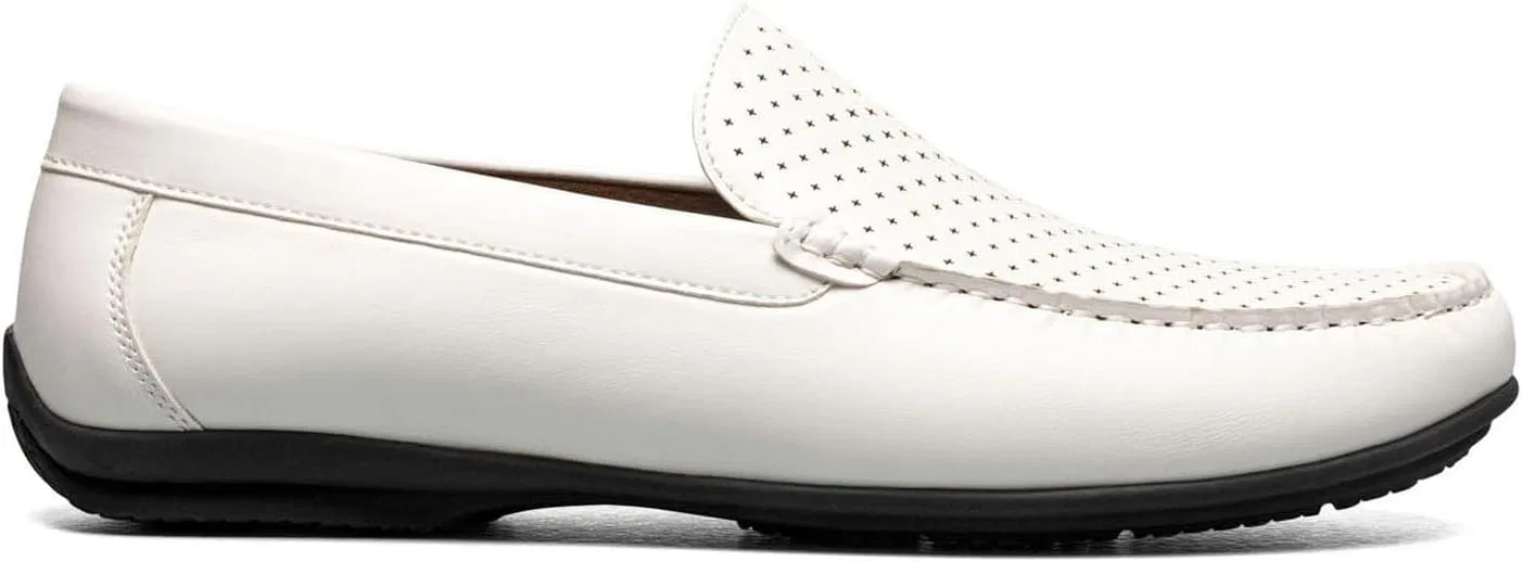 Лоферы Stacy Adams Conroy Moc Toe Driver, белый — фото 2