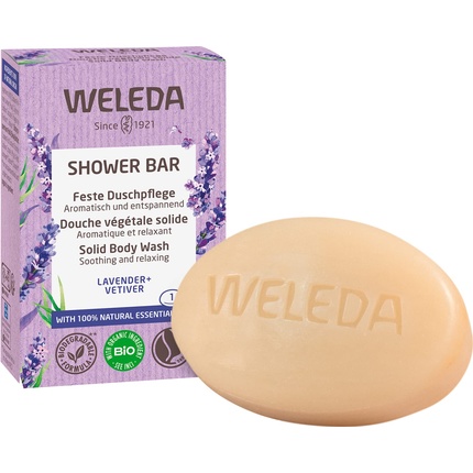 

Твердый гель для душа Lavender Vetiver 75G, Weleda