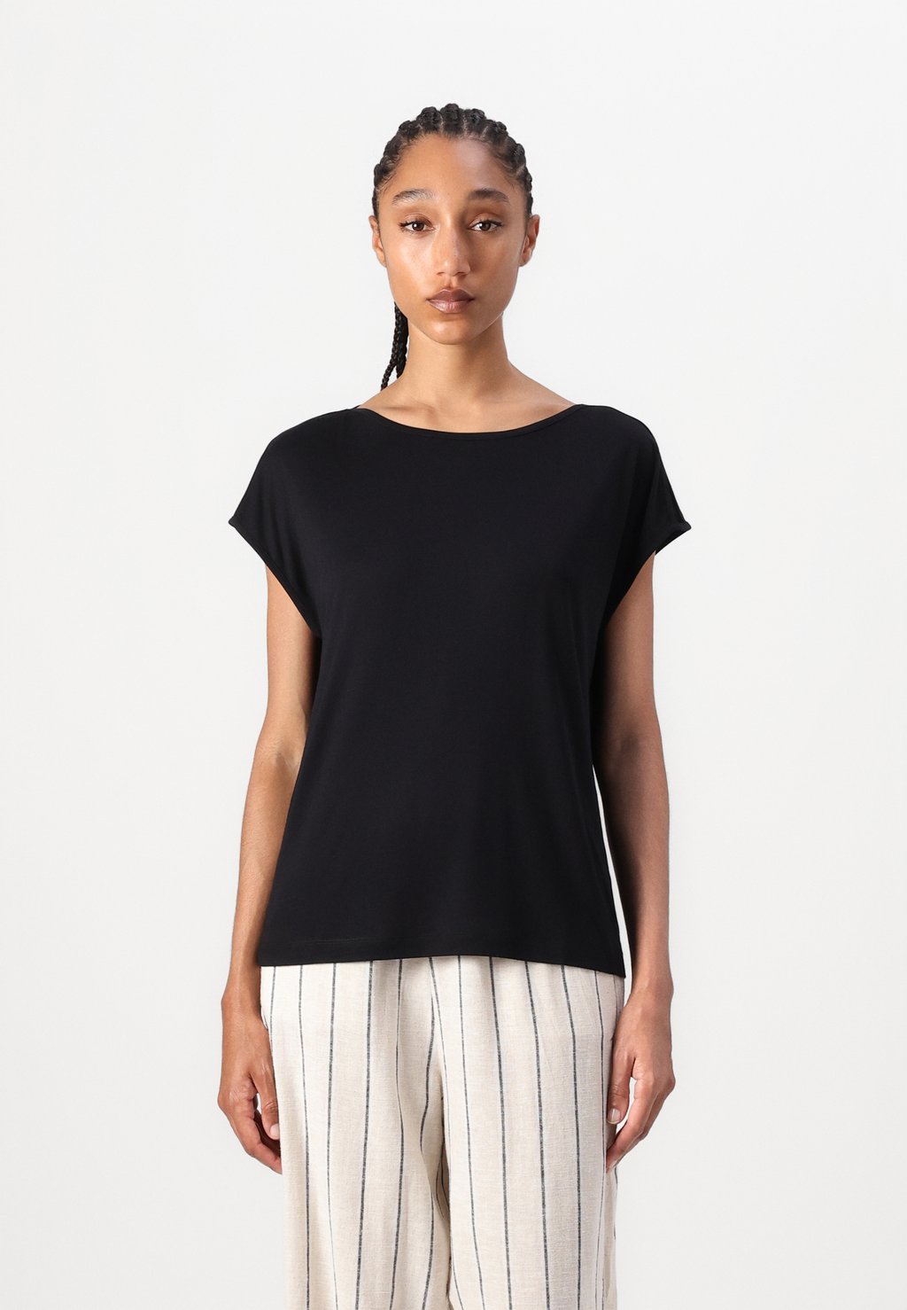 

Футболка с принтом SHOULDER SLIT TOM TAILOR, черный