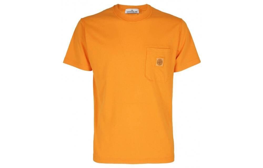 

Футболка мужская оранжевая Stone Island, оранжевый