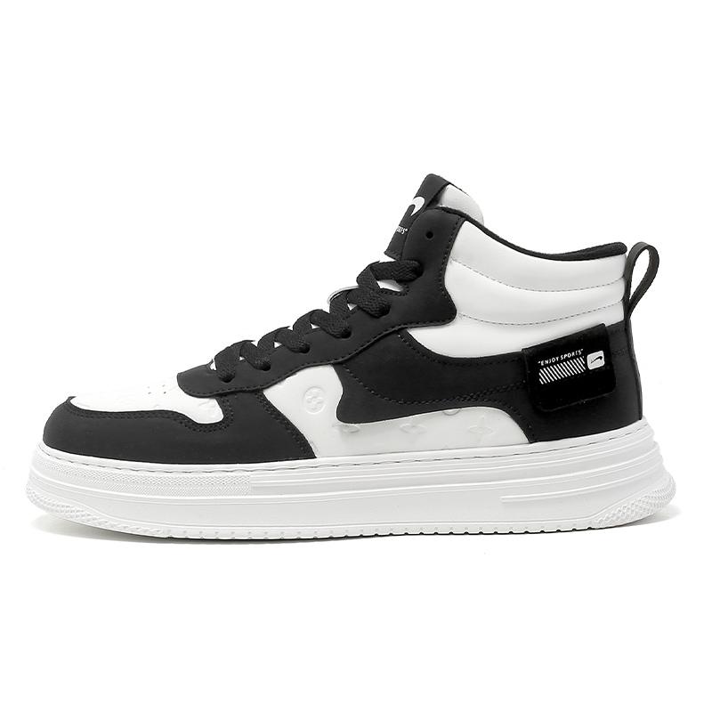 

K-bird Высокие скейтерские кроссовки мужские черно-белые, цвет Black/White