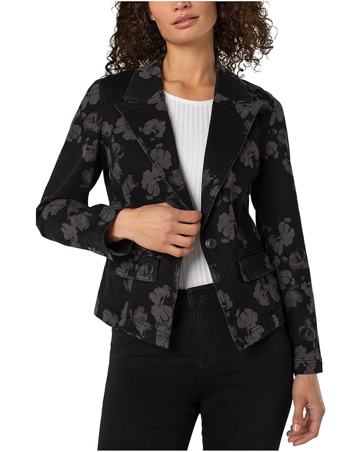 

Женский блейзер Liverpool Los Angeles с вырезом на воротнике и одной пуговицей, All Over Floral