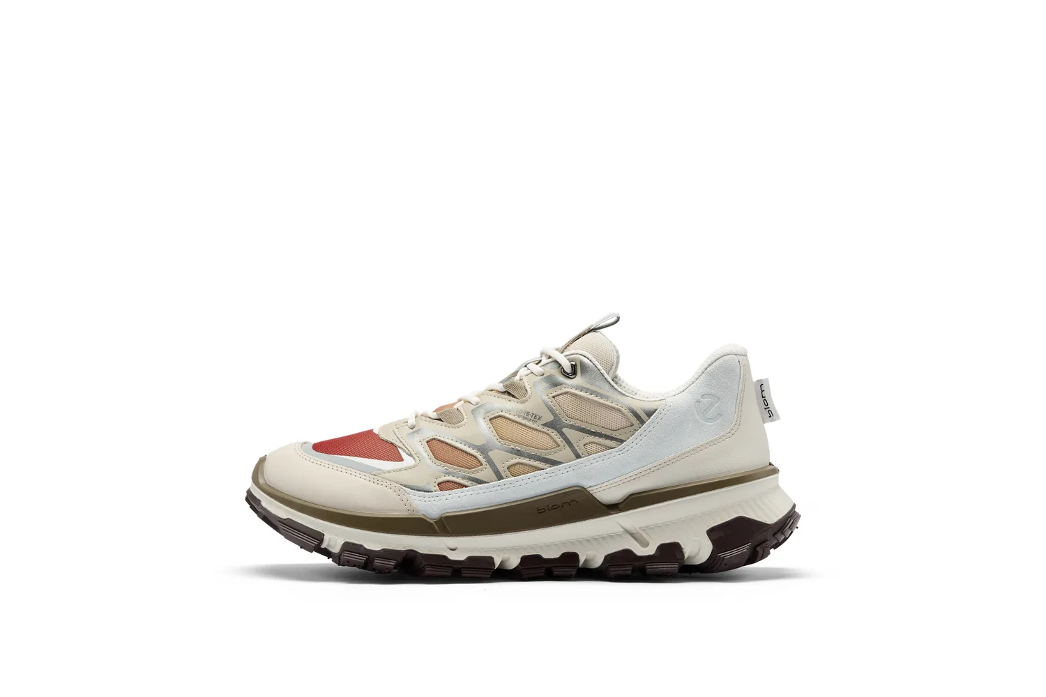 Ecco SS26 BIOM 2.2 TRL Кожаные низкие кроссовки мужские лайм-серый 842334