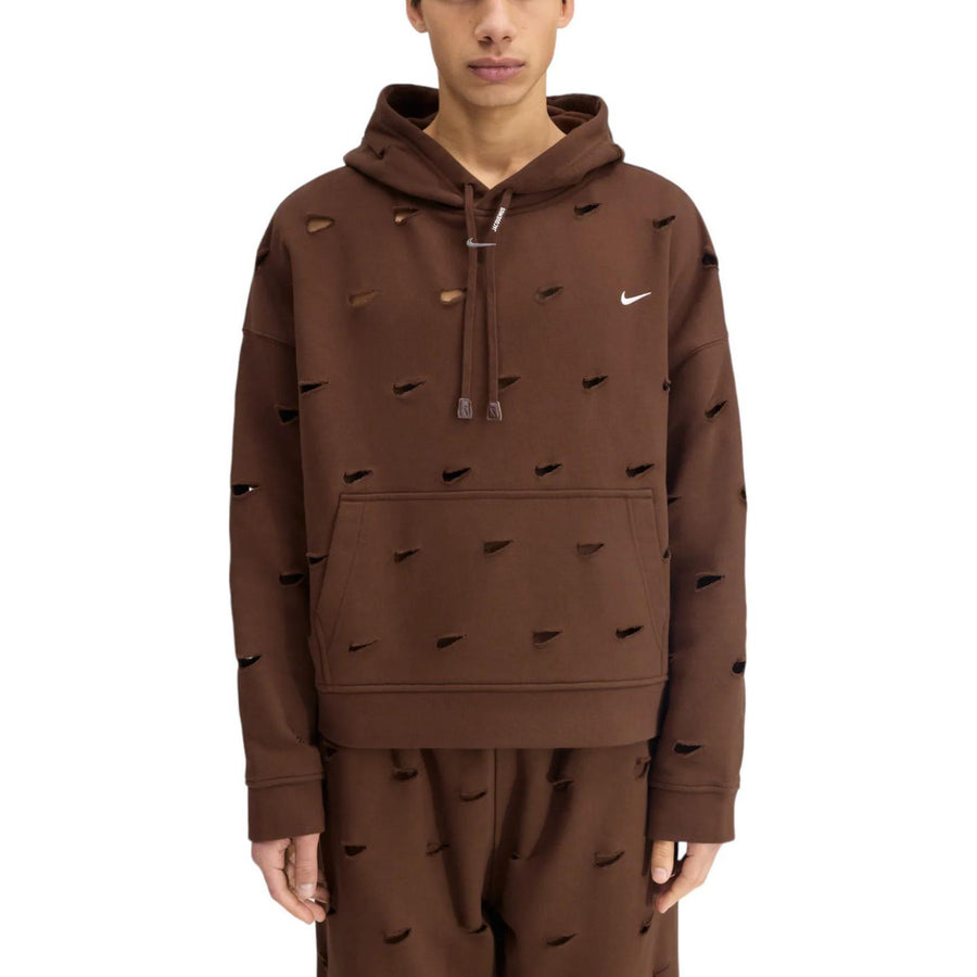 Худи Nike x Jacquemus Swoosh Hoodie (Asia Sizing) 'Cacao Wow', коричневый — фото 2