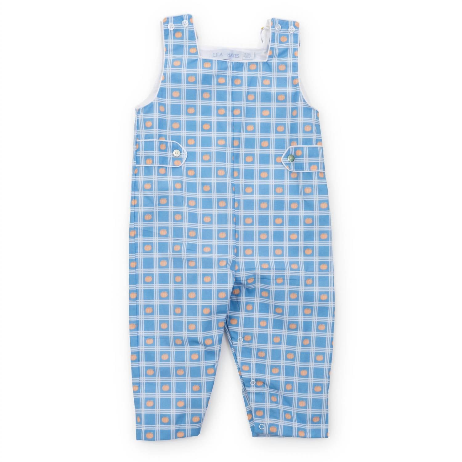 

Детский джемпер Harrison Longall в тыквенной клетчатой ​​рубашке Lila + Hayes, Pumpkin Plaid