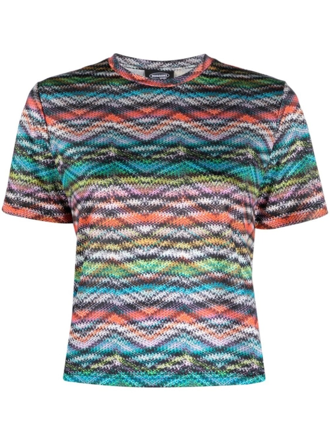 

Missoni спортивная футболка с узором зигзаг, синий