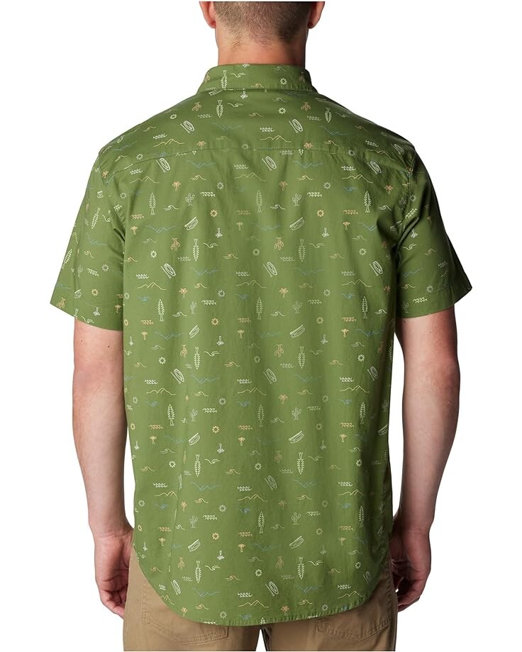 

Рубашка Columbia Rapid Rivers Printed Short Sleeve Shirt, цвет Canteen Explorer