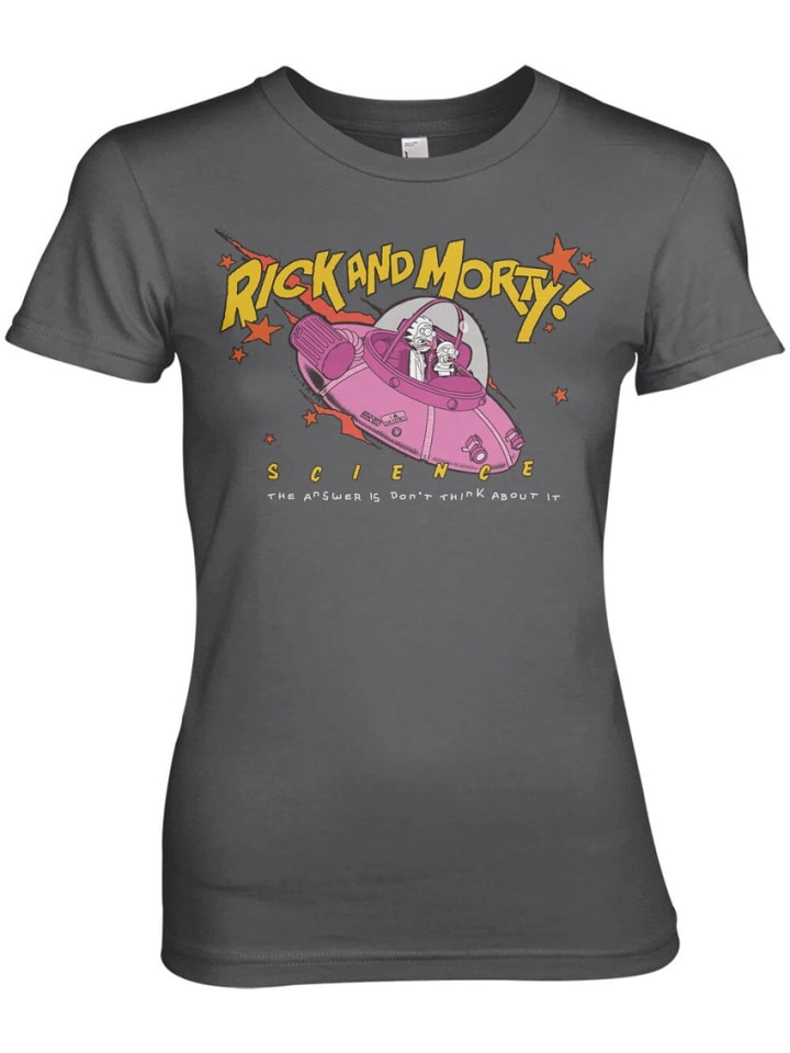 

Футболка Science Girly Tee Rick and Morty, серый