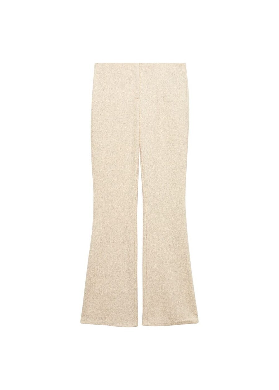 

Тканевые брюки MANGO Boot cut Pants Demi, белый