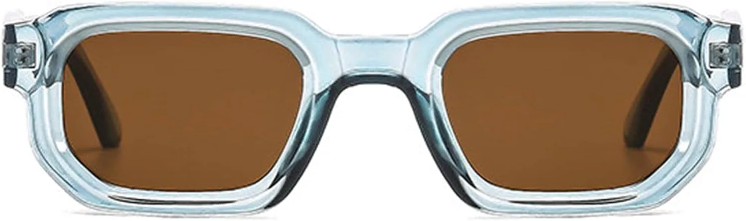 

Солнцезащитные очки Helena Retro Chunky Rectangle для мужчин и женщин, винтажные, модные, квадратные, толстые, в стиле панк, с градиентным переходом цвета, C8