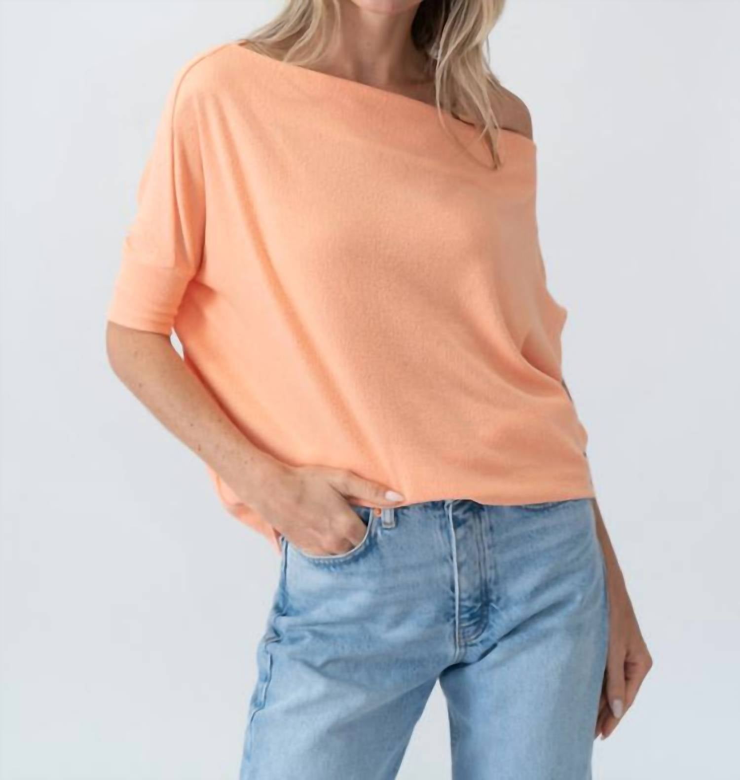 

Канталуповый топ с коротким рукавом SIX/FIFTY, Cantaloupe