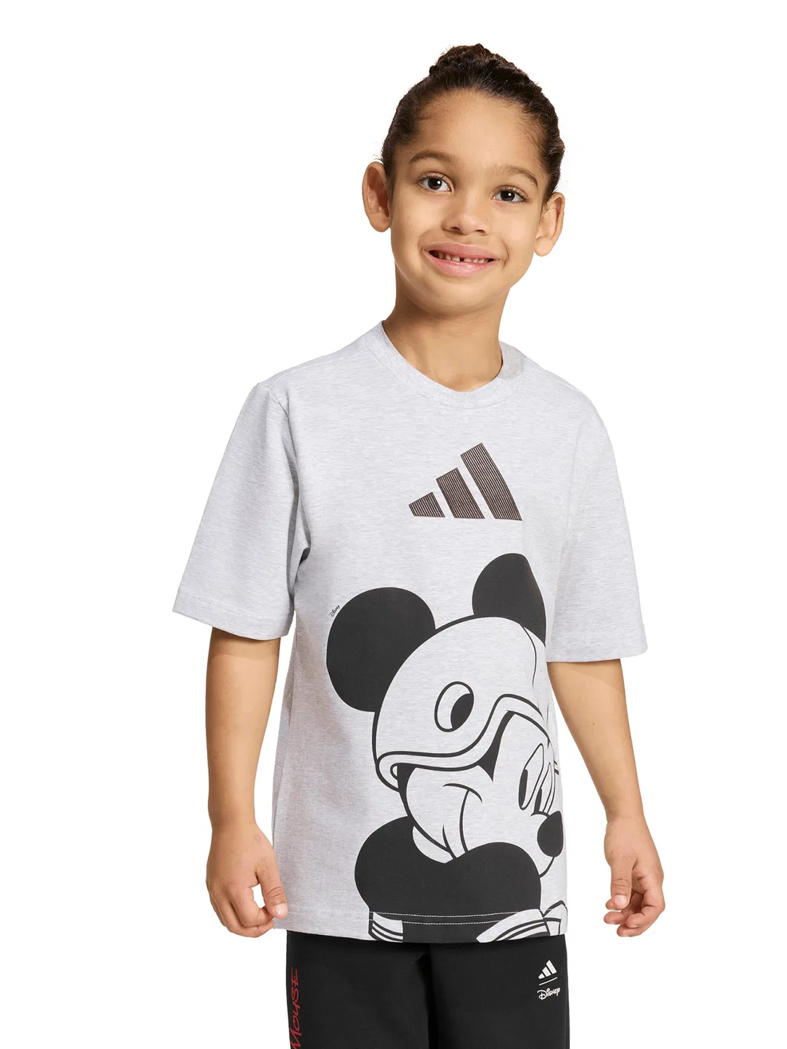 Спортивная футболка Adidas Sportswear Performance Shirt Disney Micky Maus светло-серого цвета — фото 2