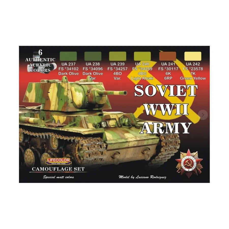 

Советская Армия Второй мировой войны, Tank & Vehicle Paint Sets (Lifecolor)