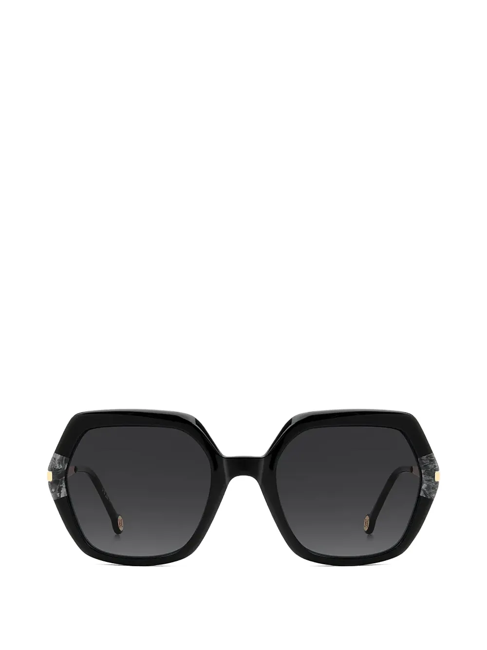 

Солнцезащитные очки с геометрическими деталями Carolina Herrera, черный