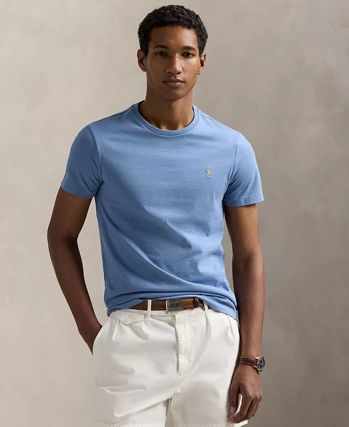 

Мужская классическая футболка с круглым вырезом Polo Ralph Lauren, синий