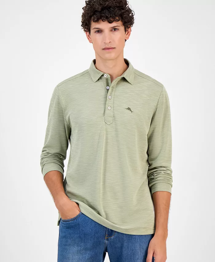 

Мужская поло с длинным рукавом Golden Sands Tommy Bahama, зеленый