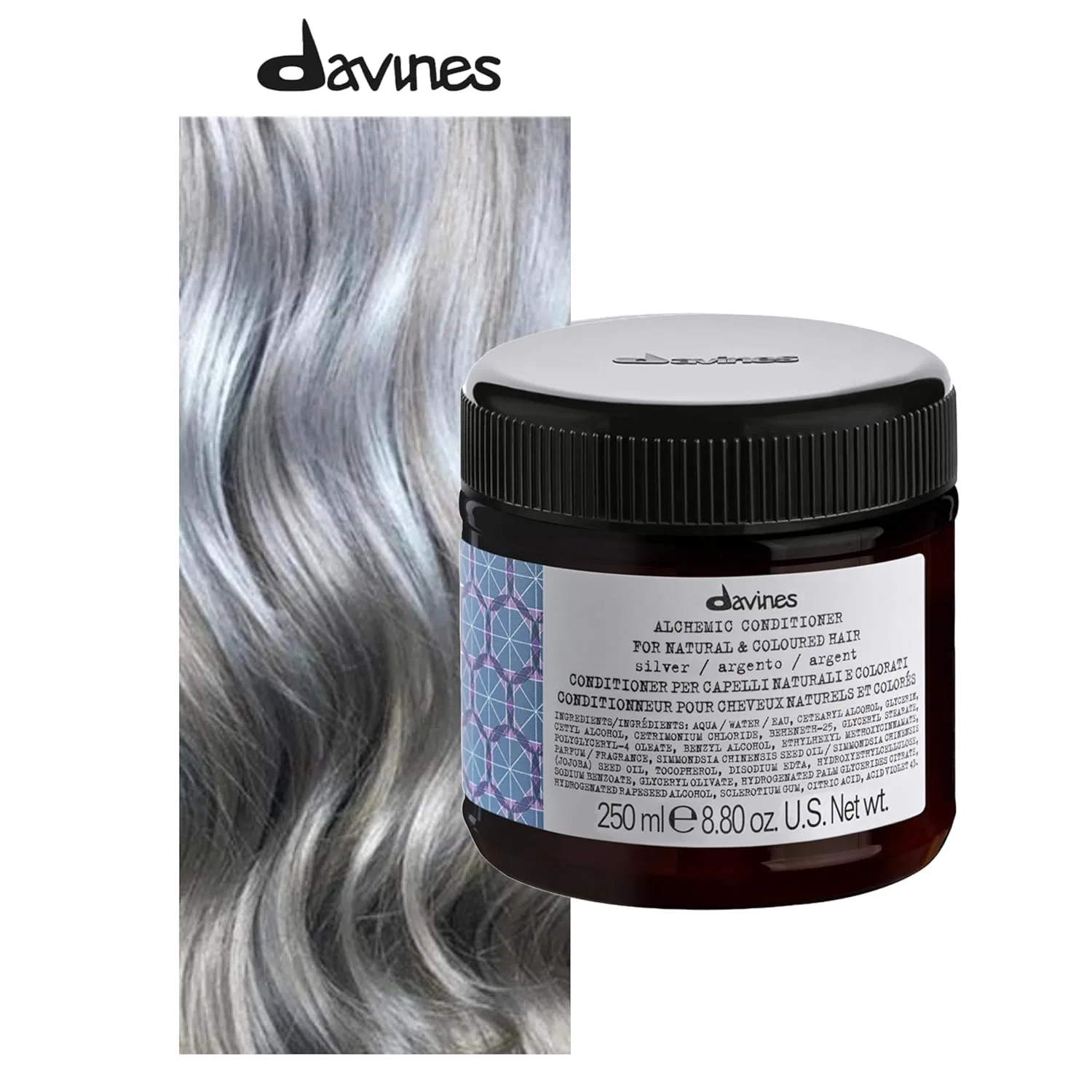 Кондиционер Davines Alchemic System Alchemic Silver, 250 мл Davines, Silver — фото 2