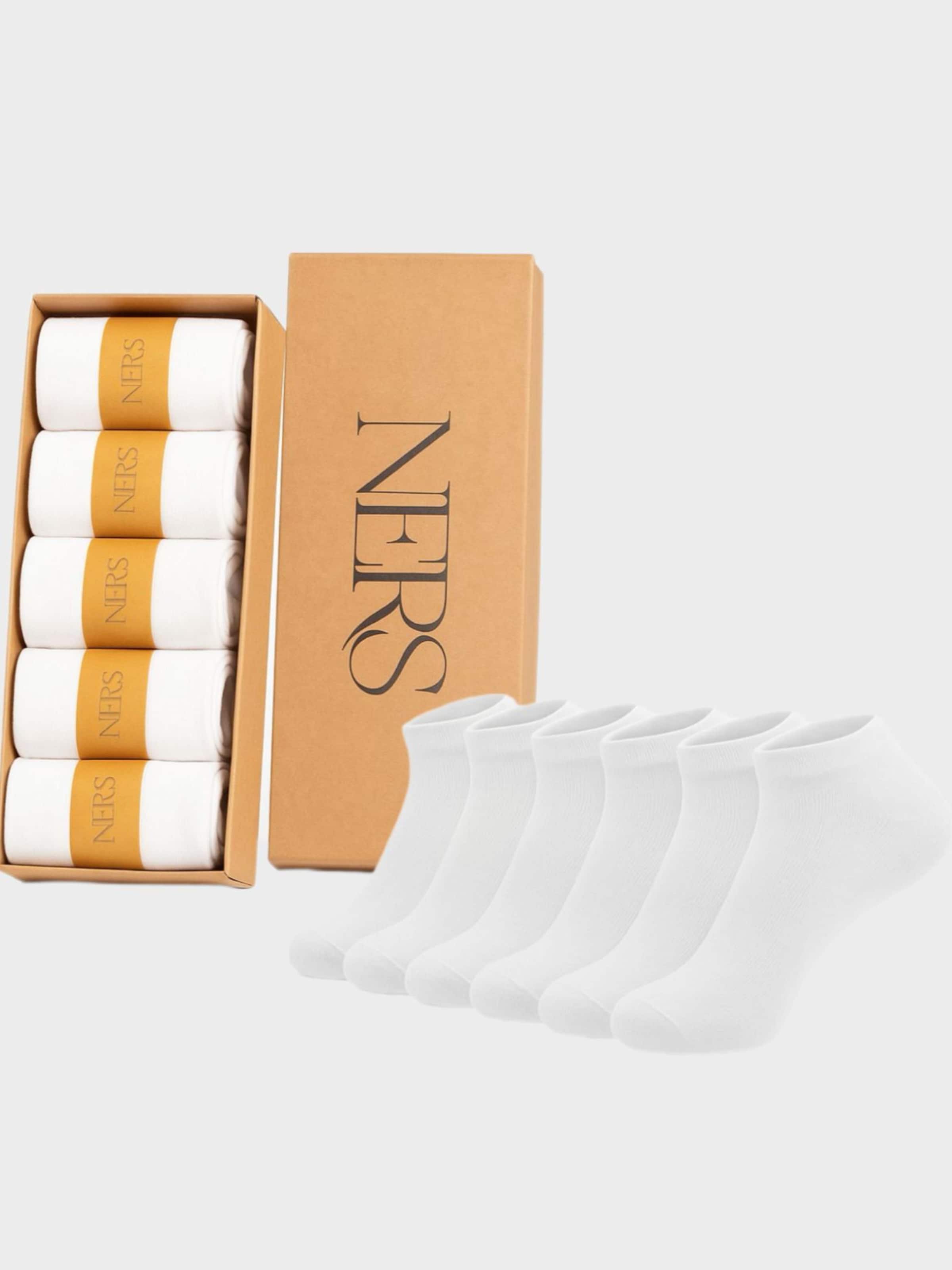 

NERS Носки 'Velor' до щиколотки в белом цвете