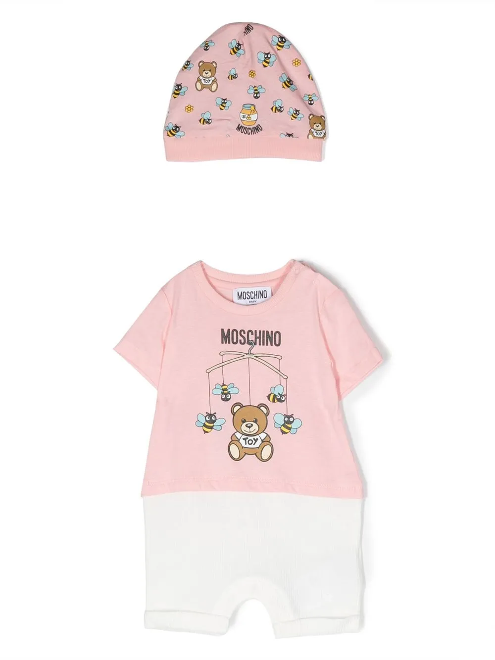 

Спортивный костюм с принтом Teddy Bear Moschino Kids, розовый
