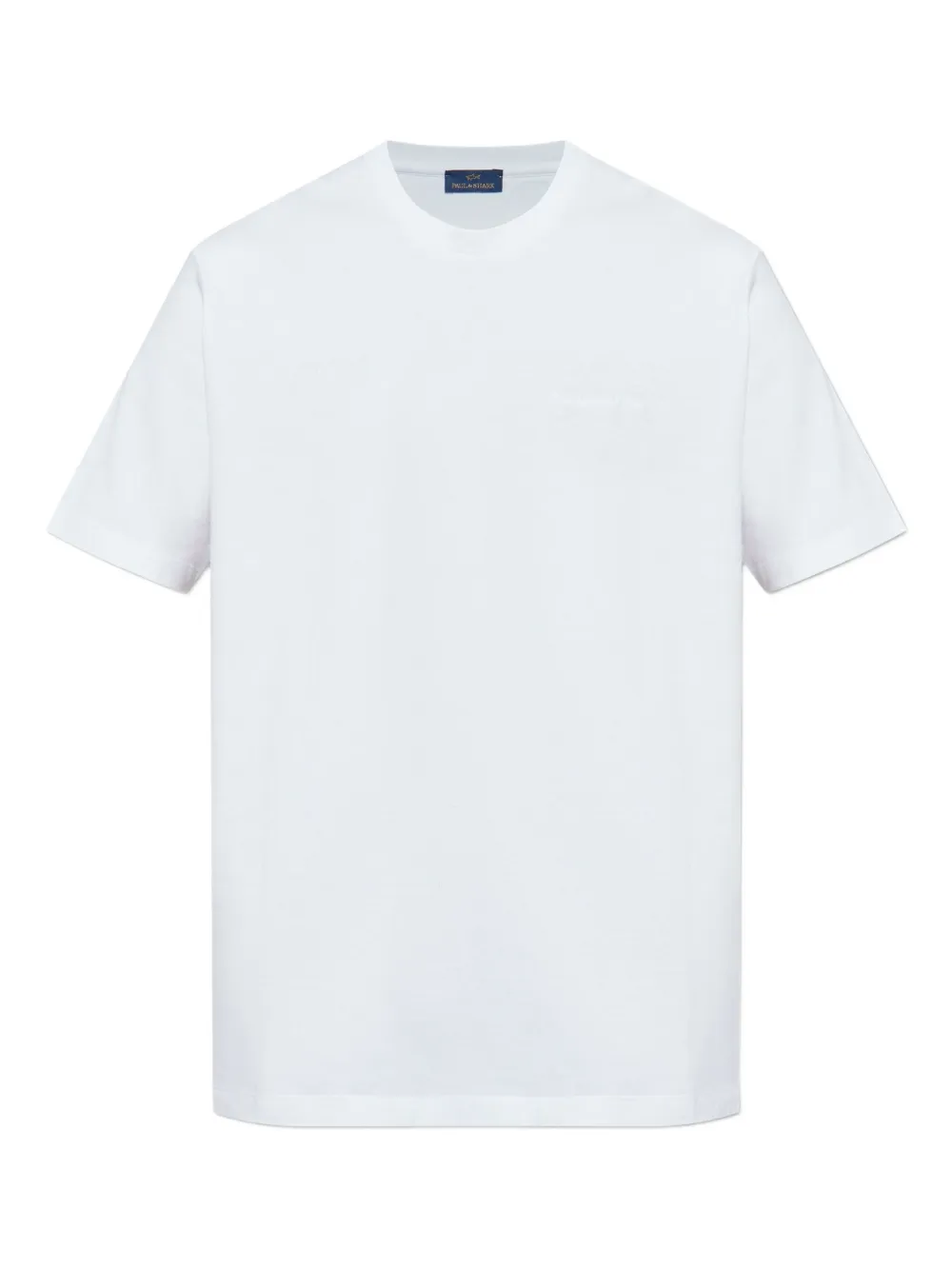 

Хлопковая футболка с вышитым логотипом Paul & Shark, белый