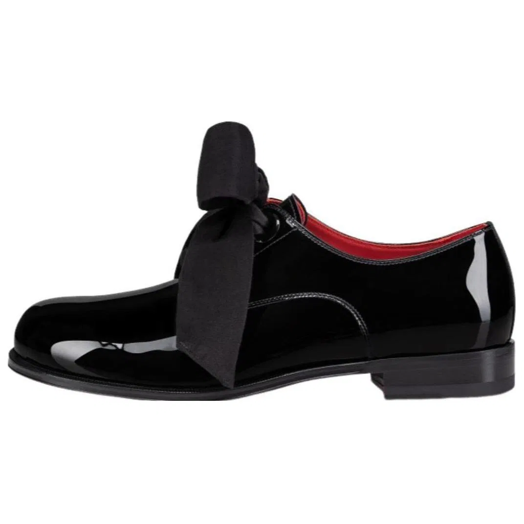 Casual туфли из лакированной кожи Christian Louboutin Black
