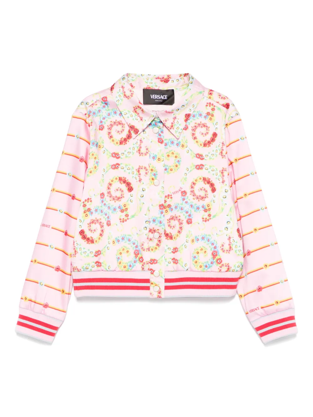 

Куртка Barocco Flowers Versace Kids, розовый