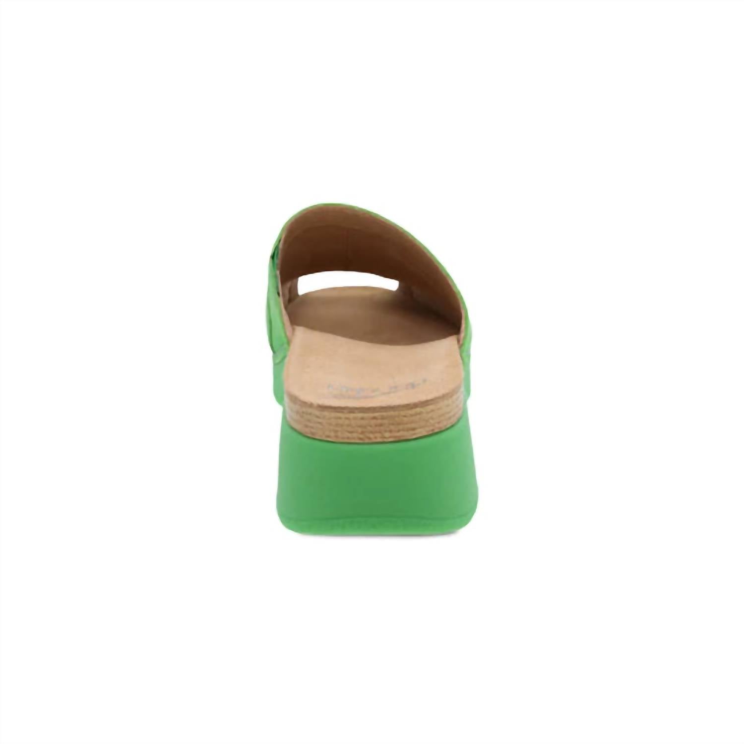 Женские мюли Ravyn Peep Toe цвета лайм dansko, цвет lime — фото 4
