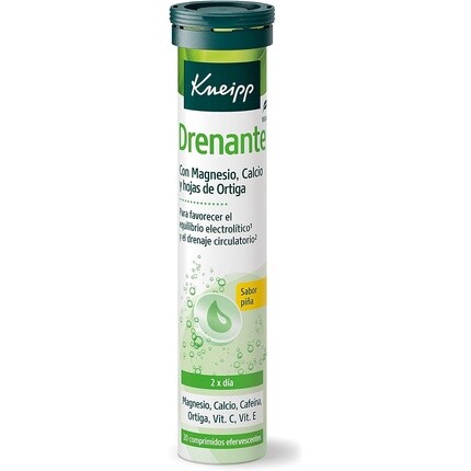 

Kneipp Дренажные шипучие таблетки с ананасом, 20 шт., унисекс