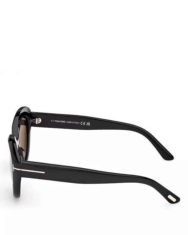 Солнцезащитные очки Stacy «кошачий глаз», 53 мм Tom Ford, черный — фото 3