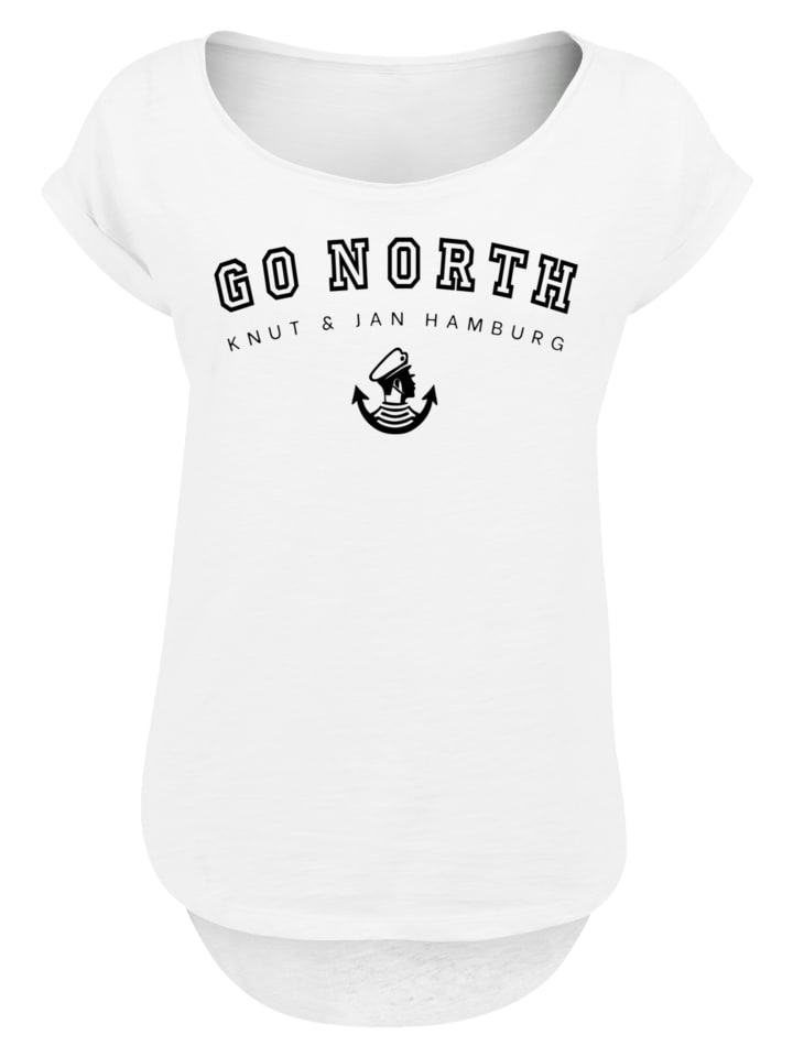 

Длинная футболка PLUS SIZE Go North белого цвета F4NT4STIC, Белый, Длинная футболка PLUS SIZE Go North белого цвета F4NT4STIC