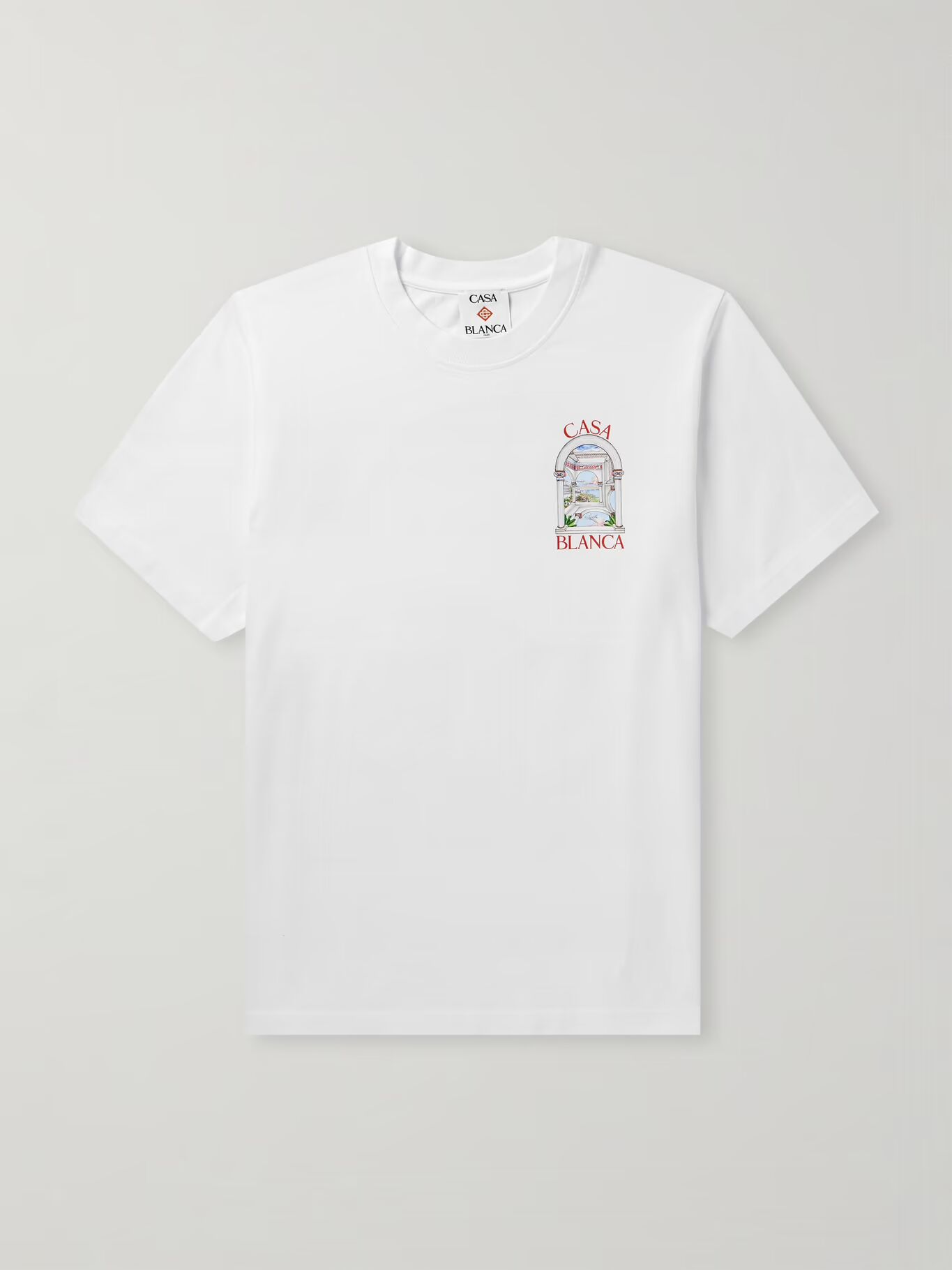

Футболка Le Passage Printed из органического хлопкового джерси CASABLANCA, белый
