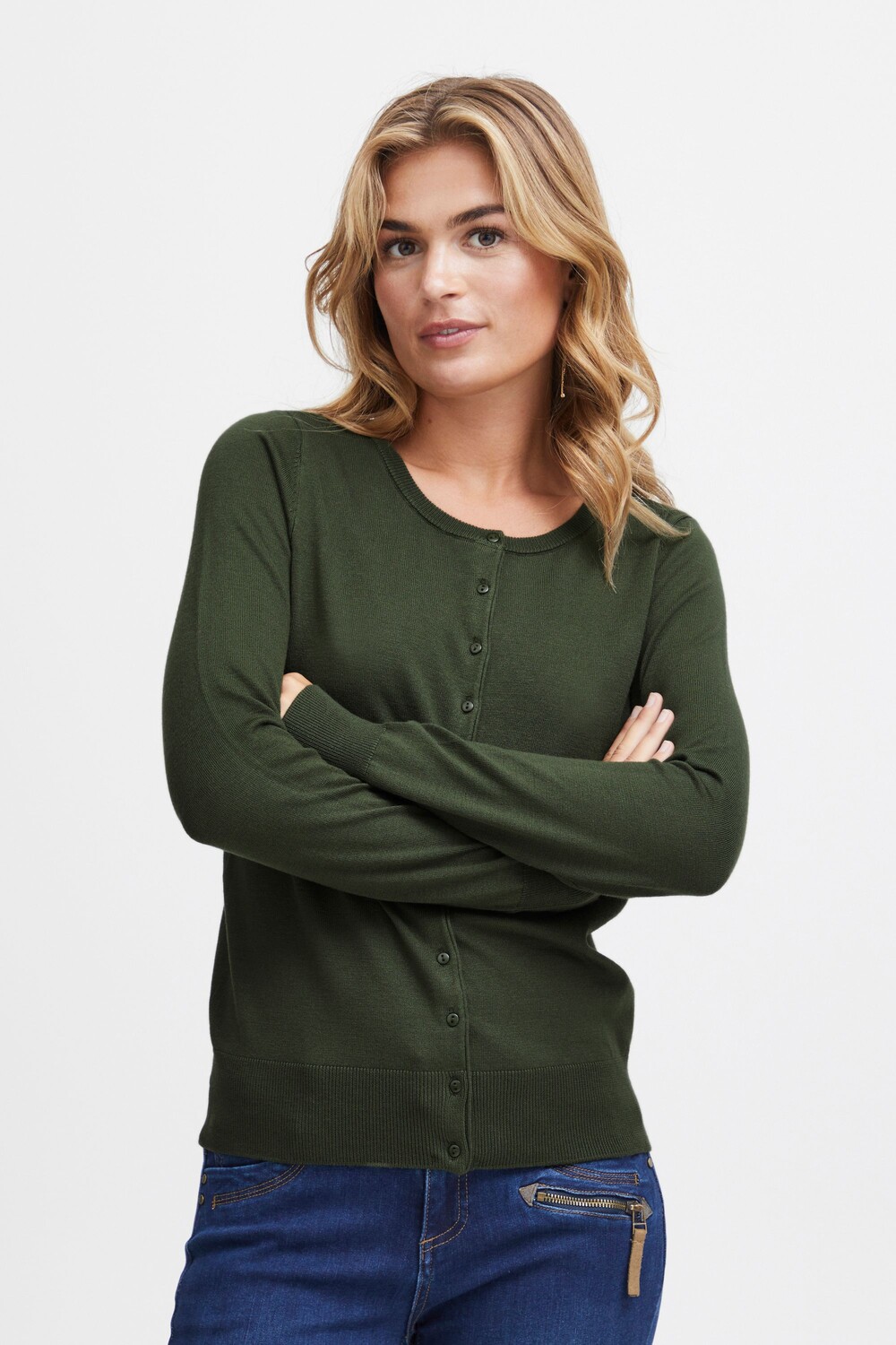 

Кардиган Fransa Strickjacke, зеленый