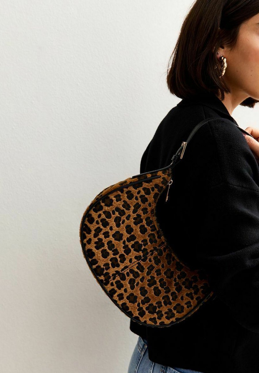 

Сумка New Look LEOPARD PRINT TEXTURED SHOULDER, Brown Pattern/Brown