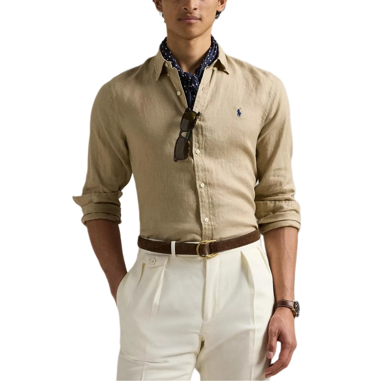 Рубашка хаки Polo Ralph Lauren — фото 2