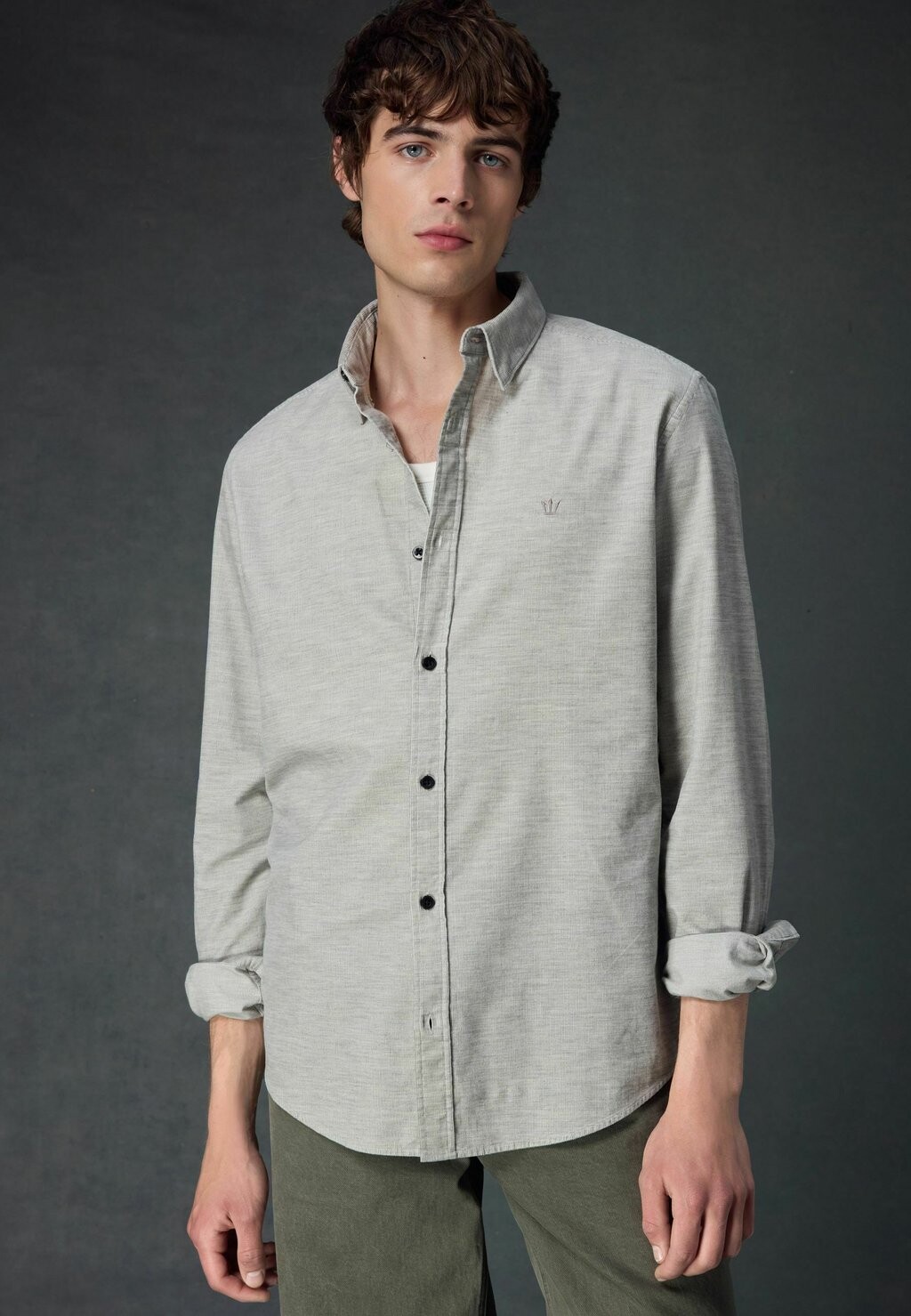 

Рубашка LONG SLEEVE-REGULAR FIT Next, бежевый