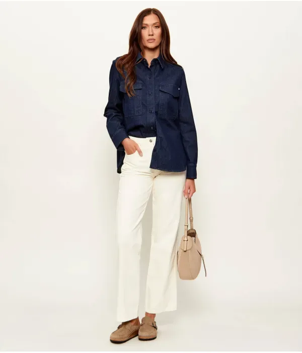 Джинсовая рубашка ALOSYNE relaxed fit Boss, темно-синий — фото 2