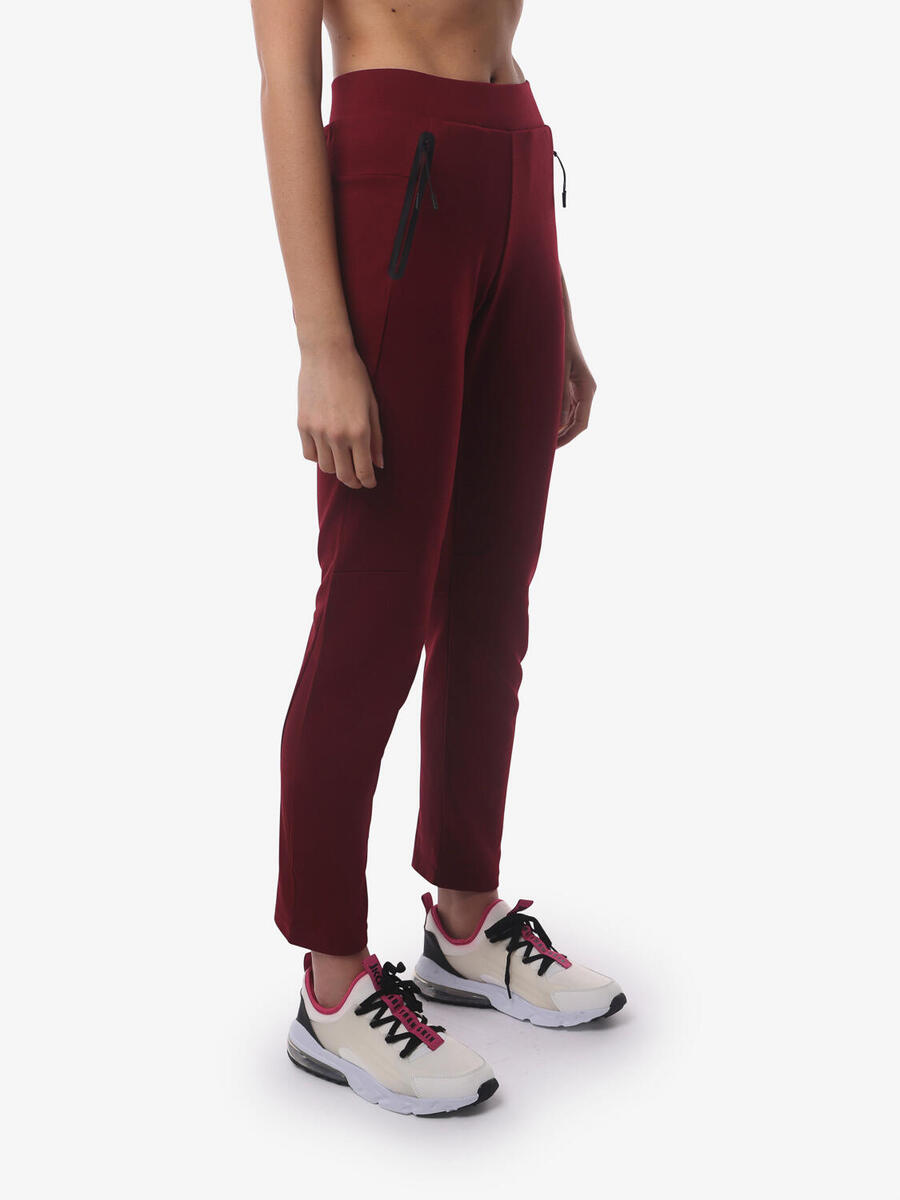 

JAKED Синтетические спортивные брюки бордового цвета для женщин