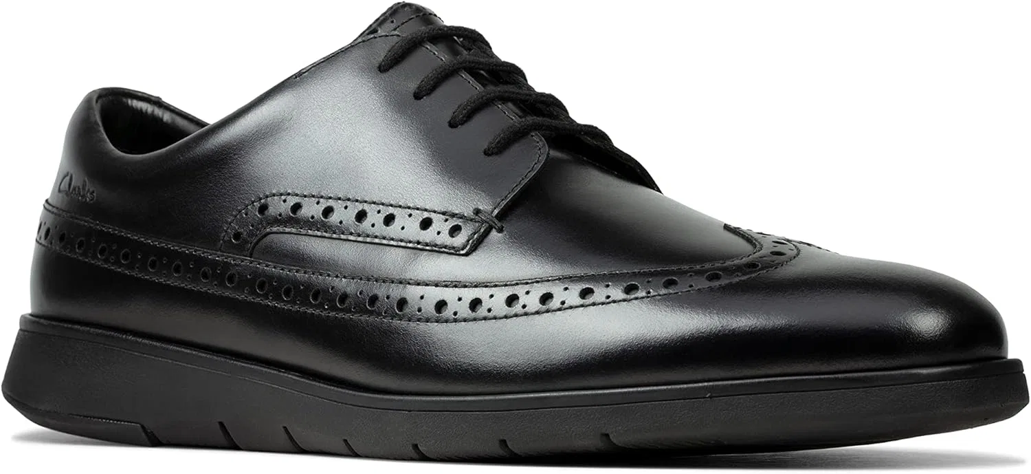 Мужские дерби Clarks Helston Limit, Black Leather — фото 2