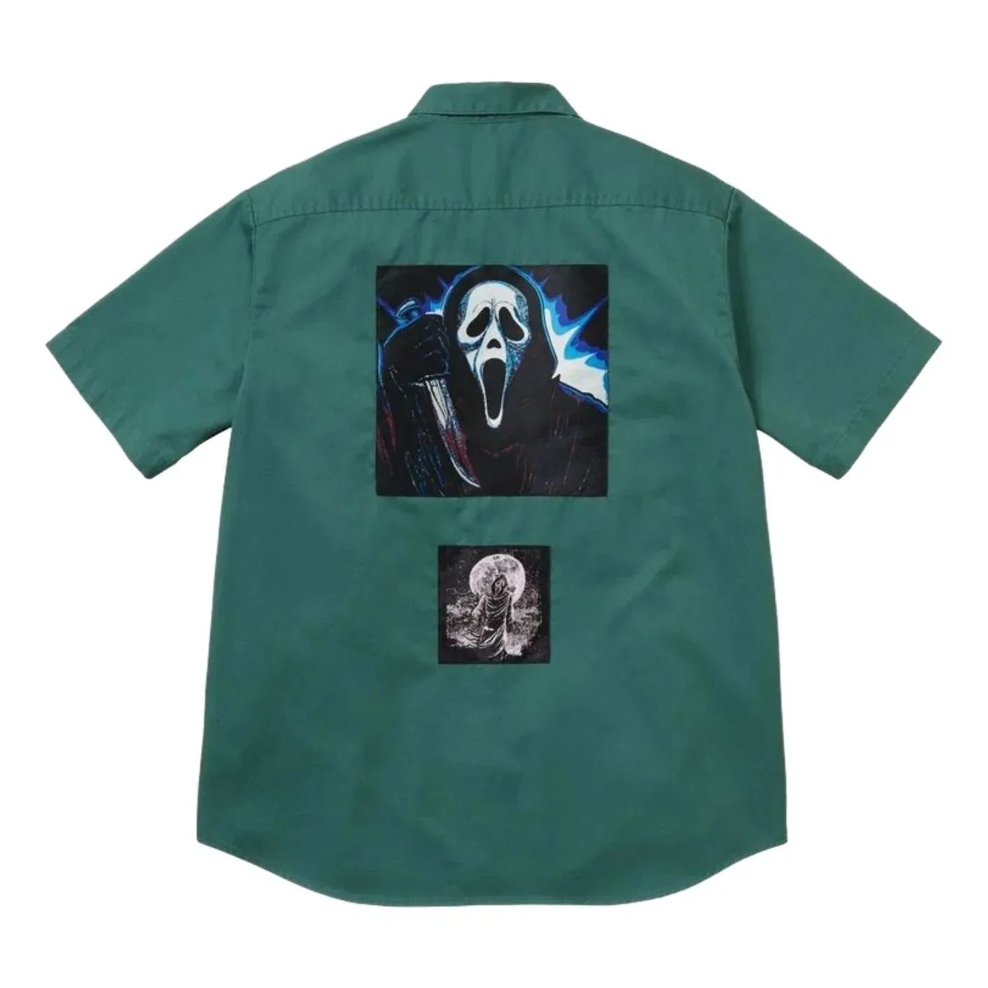 Рабочая рубашка Supreme x Ghostface SS26 S/S 'Work Green' SUP-SS26-210-GRN, зеленый