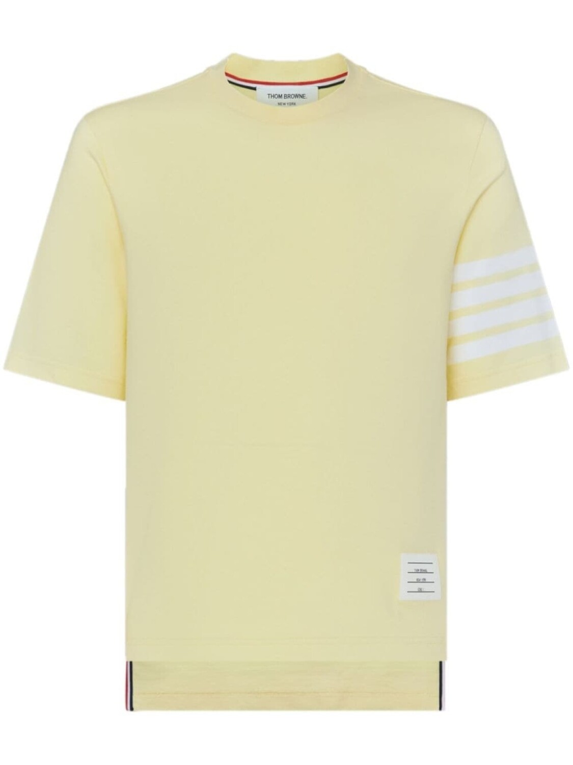 

Thom Browne футболка с короткими рукавами и полосками 4-Bar, желтый