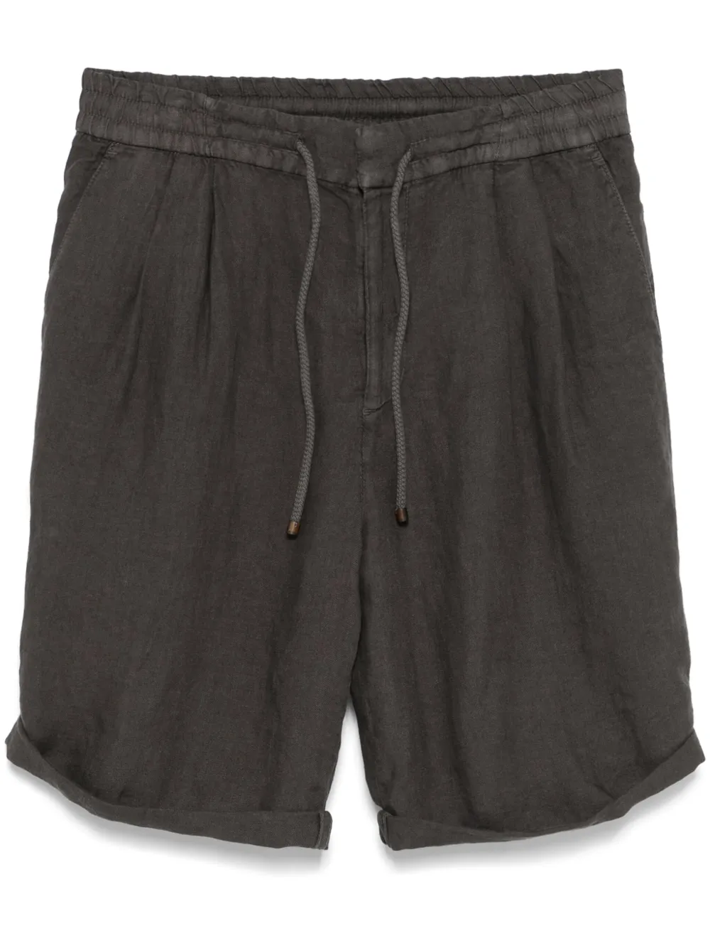 

Льняные шорты Brunello Cucinelli, коричневый