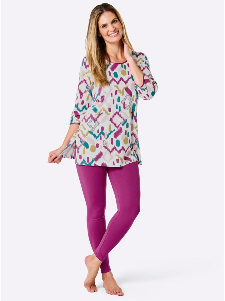 

WITT WEIDEN Пижама с принтом в цветах экрю и маджента