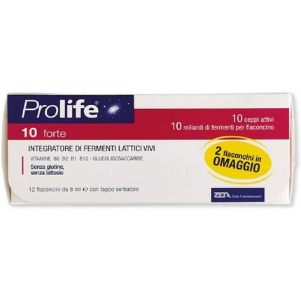

Пробиотическая добавка 10 Forte, 12 флаконов по 8 мл Prolife