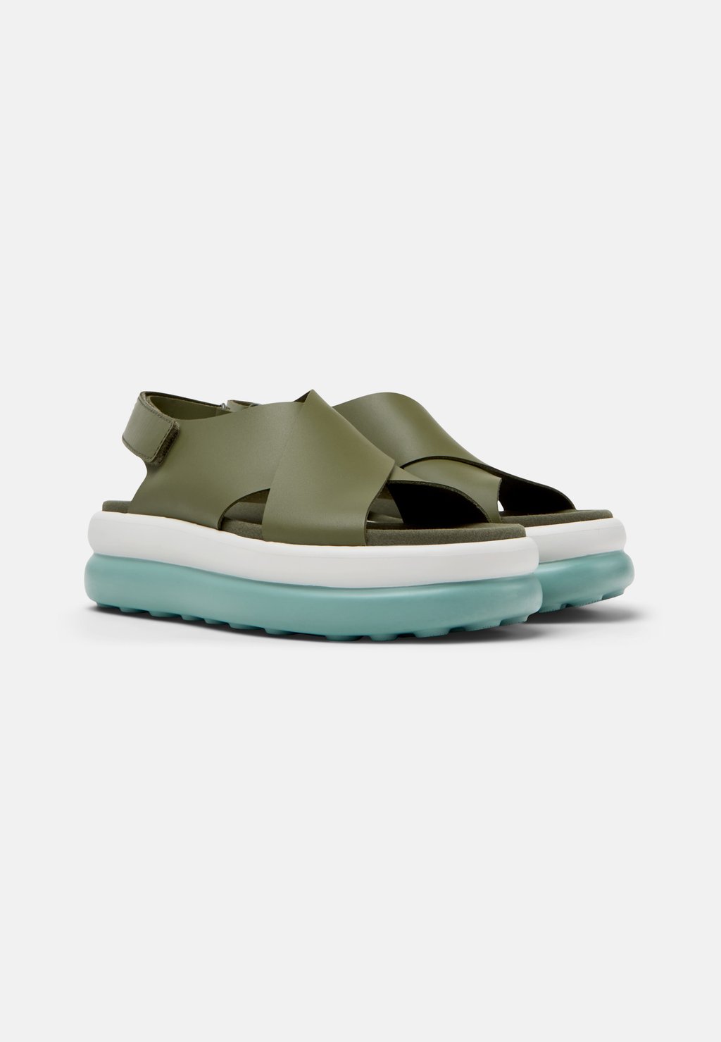 Босоножки на платформе PELOTAS FLOTA UP Camper, зеленый — фото 2